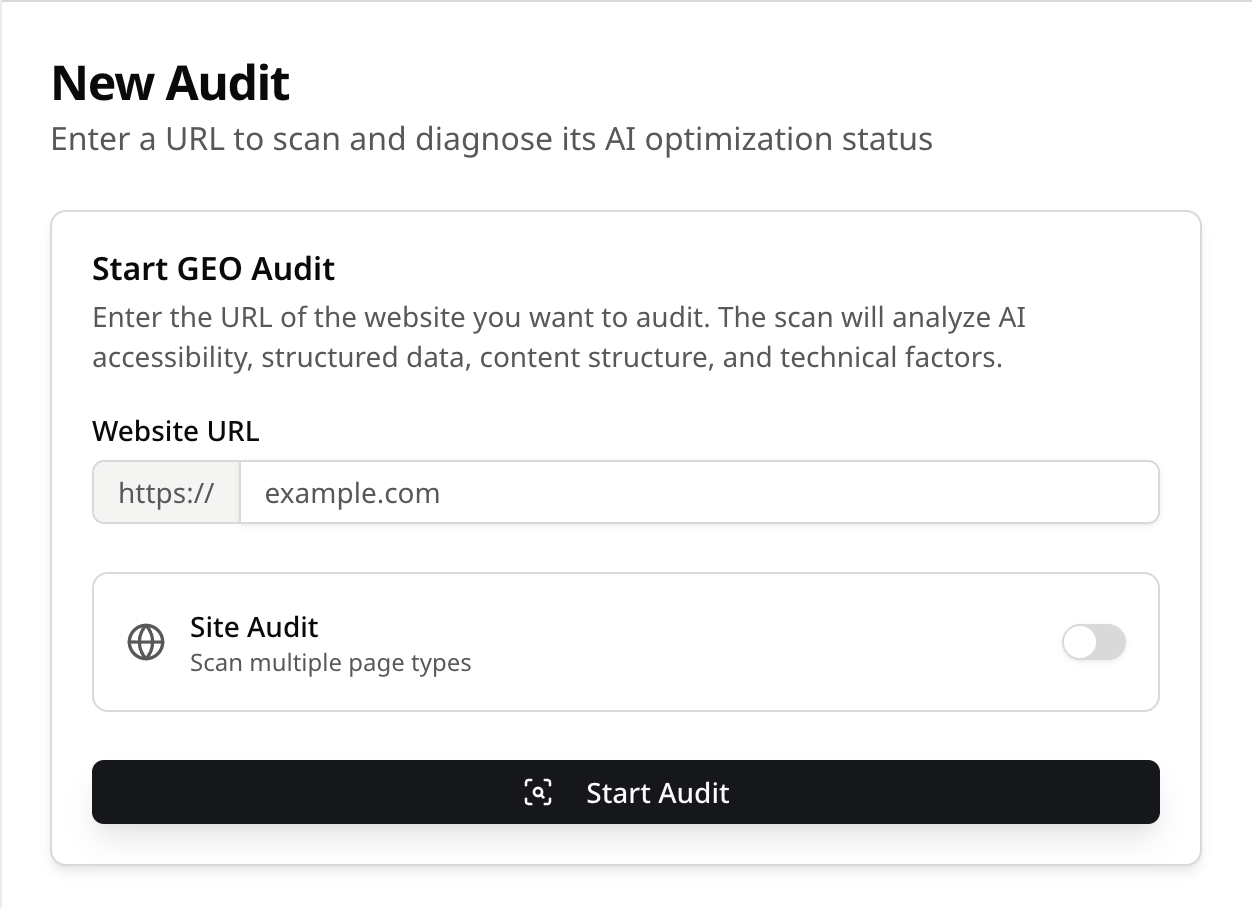 AIがサイトを読む方法を監査し、最初に修正すべき点を決定